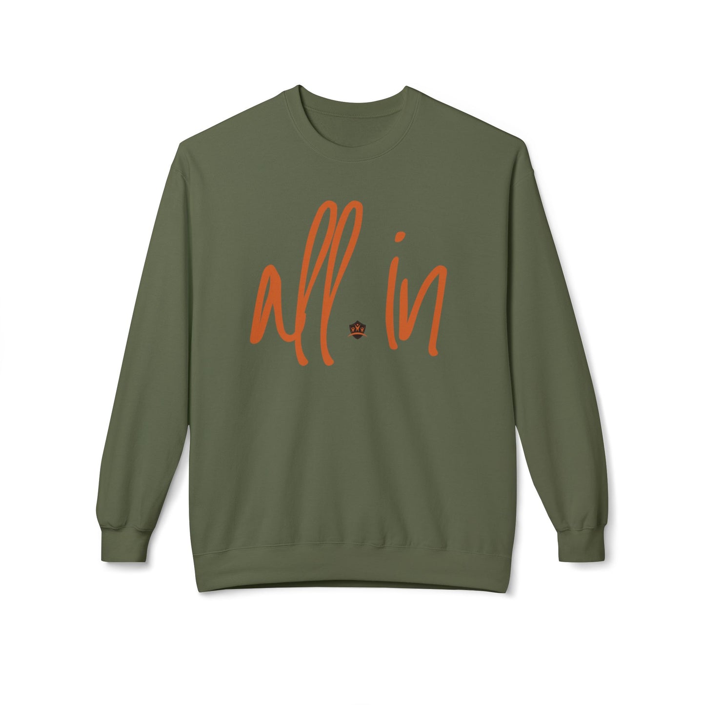 All In - Unisex Fleece Crewneck Sweatshirt - Cozy, Casual Comfort for All Occasions, Perfect for Gifting, Everyday Wear, Home Lounging