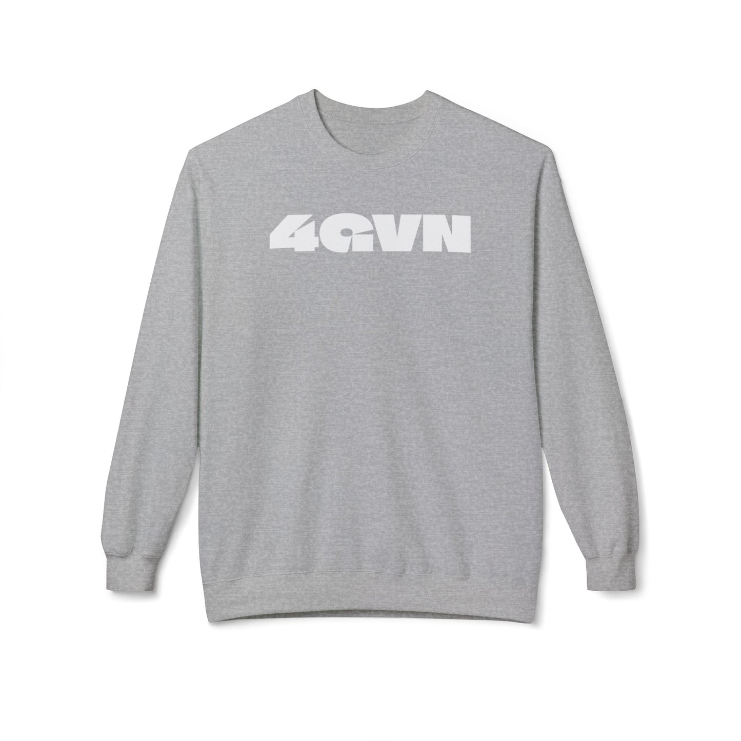 4GVN - Unisex Fleece Crewneck Sweatshirt - Cozy, Casual Comfort for All Occasions, Perfect for Gifting, Everyday Wear, Home Lounging