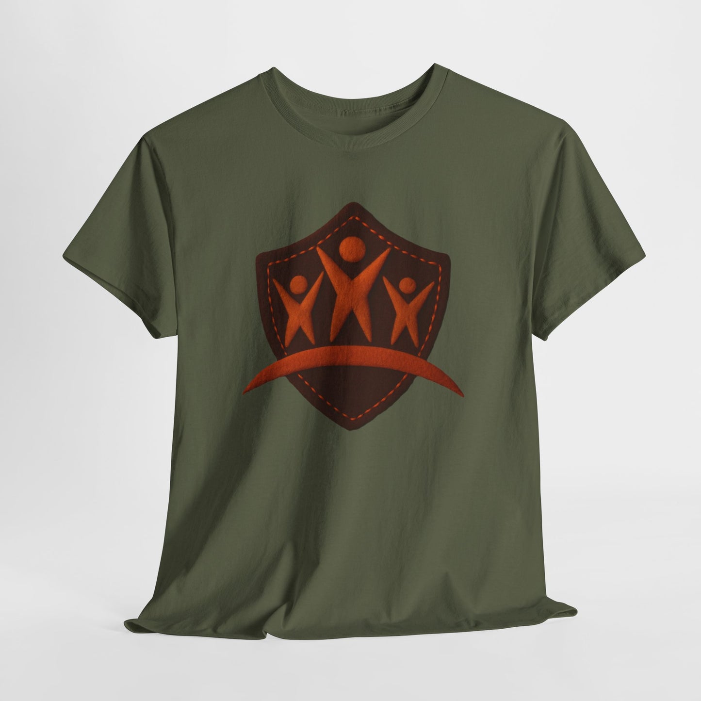 Faux Felt Logo - Durable Cotton Tee