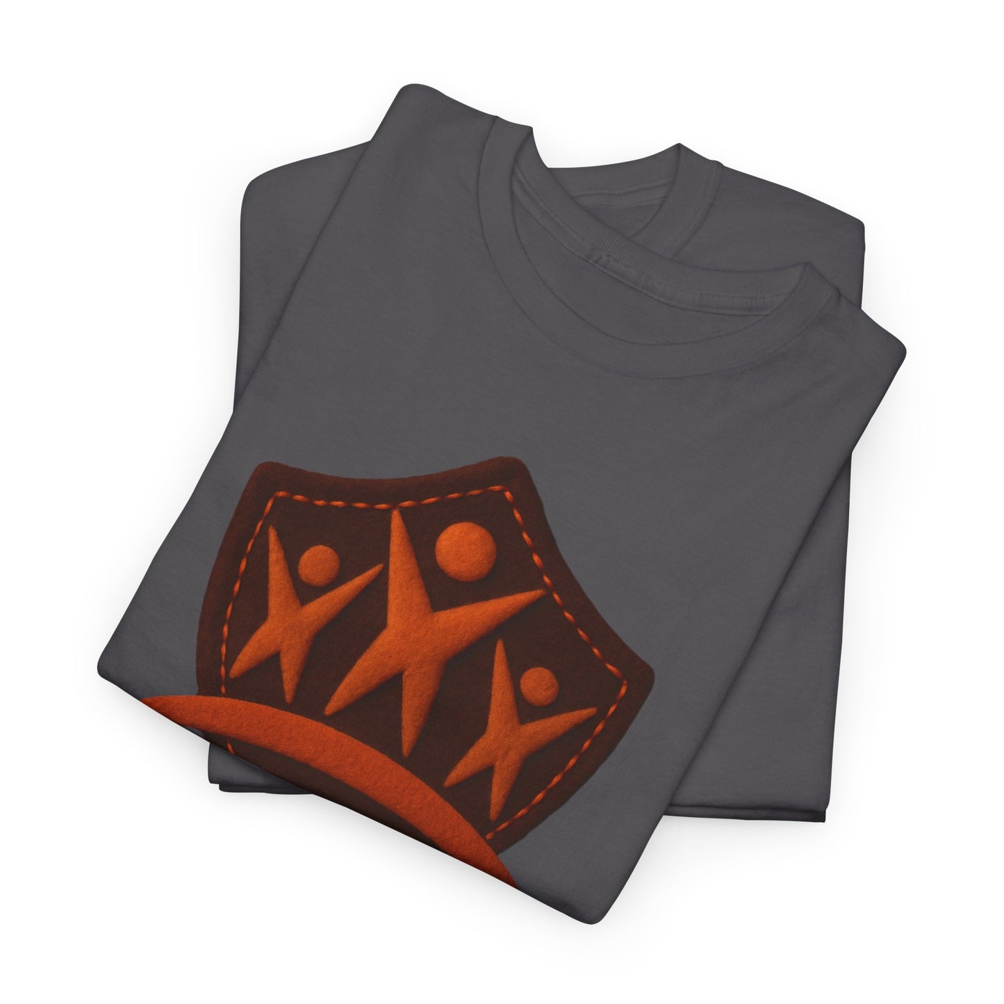 Faux Felt Logo - Durable Cotton Tee