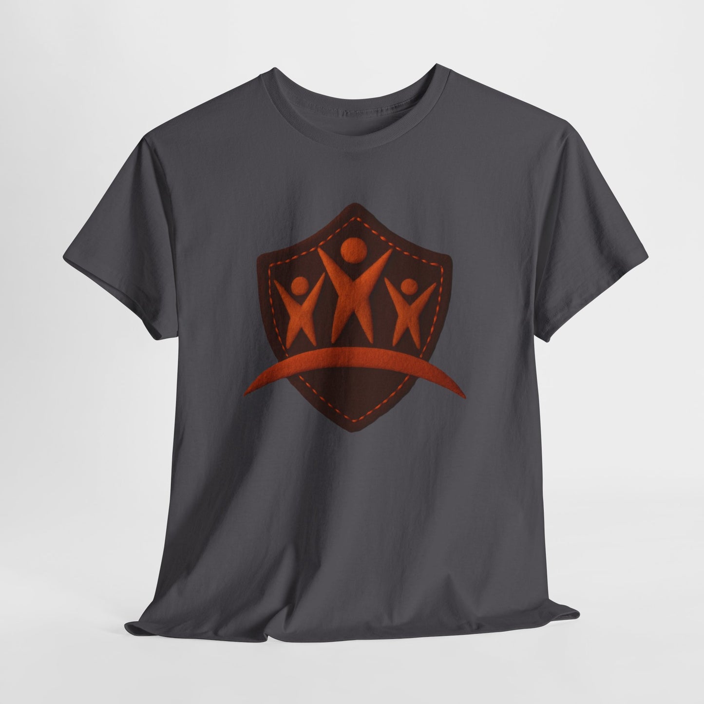 Faux Felt Logo - Durable Cotton Tee