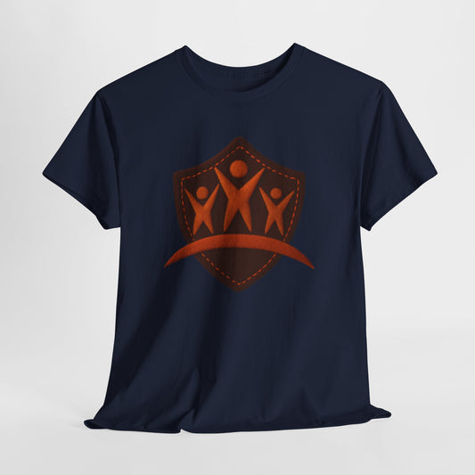Faux Felt Logo - Durable Cotton Tee