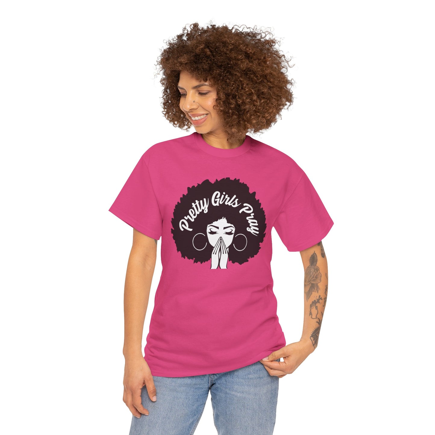 Pretty Girls Pray - Durable cotton Tee